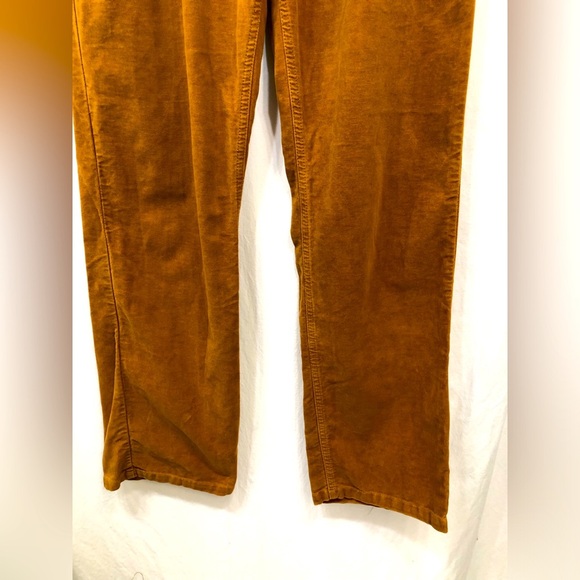 Boden Velour Velvet Trouser Pants Brown Buttonfly Womens Size 34 R - Picture 5 of 16